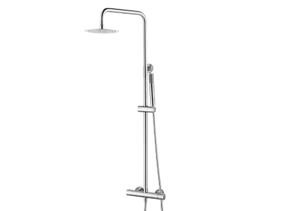 Colonne de douche thermostatique avec douche de tête et douchette à main. Colonne réglable, mitigeur thermostatique pour un contrôle précis de la température, et d’un flexible robuste - GARANTIE 5 ANS - LIVRAISON OFFERTE en 5 à 6 Jours